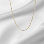 10KT Gold 2-Tone Rope Chain 1.2mm