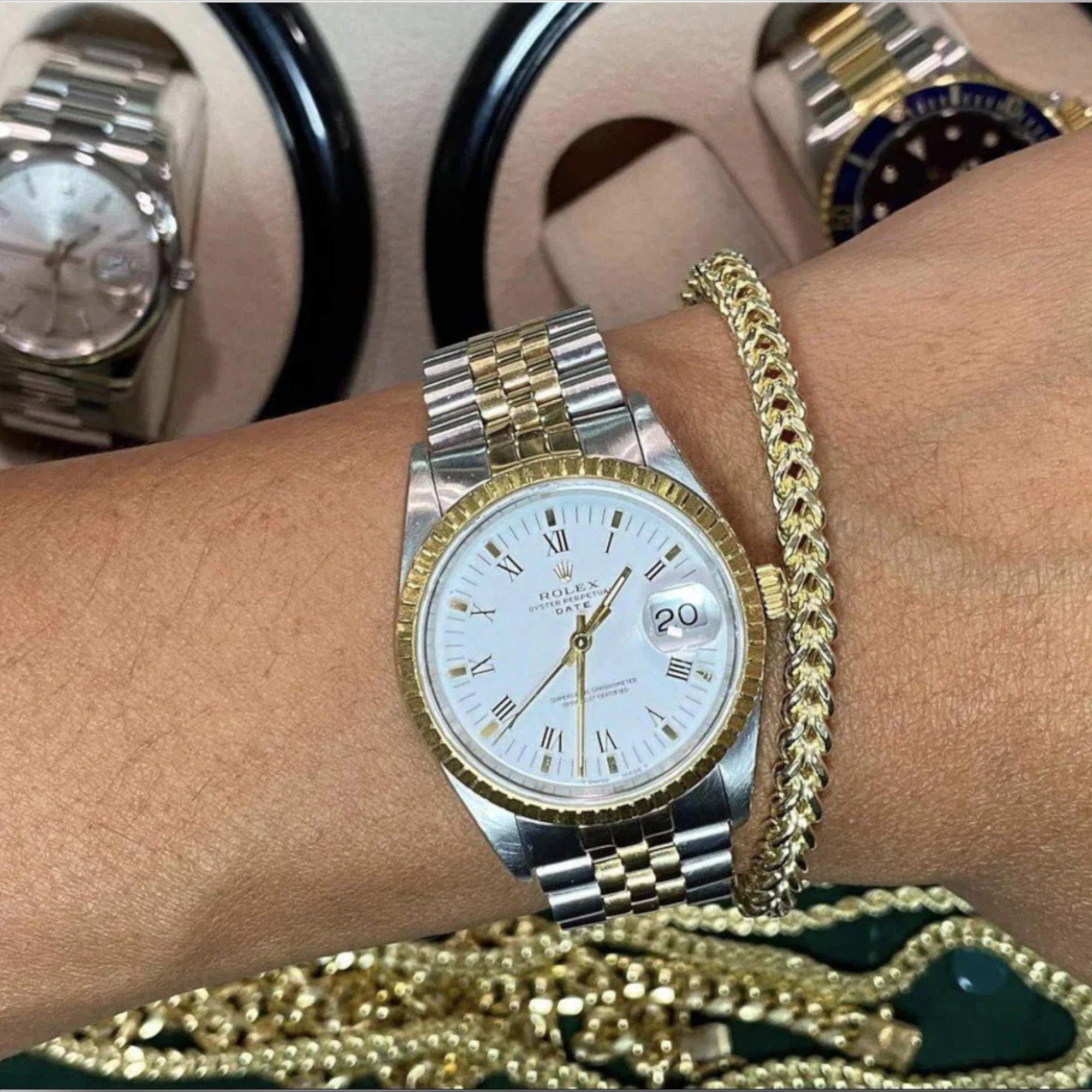 10KT Gold Franco Bracelet 2.4mm to 4.5mm