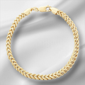 10KT Gold Franco Bracelet 2.4mm to 4.5mm