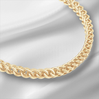 10KT Gold Franco Bracelet 2.4mm to 4.5mm