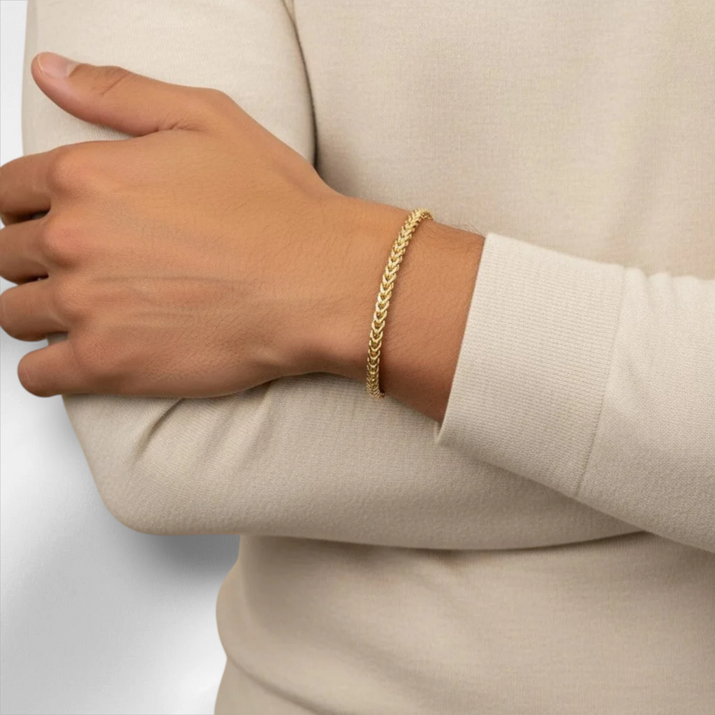 10KT Gold Franco Bracelet 2.4mm to 4.5mm