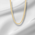 10KT Yellow Gold Franco Chain 2.4mm to 4.5mm