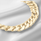 10KT Gold Miami Cuban Box Lock Bracelet 6.8mm to 9.25mm