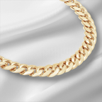 10KT Gold Miami Cuban Box Lock Bracelet 6.8mm to 9.25mm