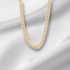 10KT Yellow Gold Miami Cuban Box Lock Chain 6.8 mm to 9.5 mm