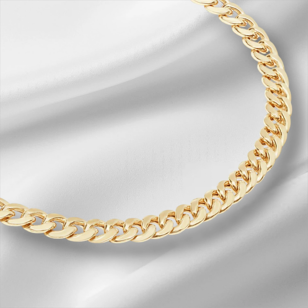 10KT Gold Miami Cuban Bracelet 3.5mm to 5.2mm