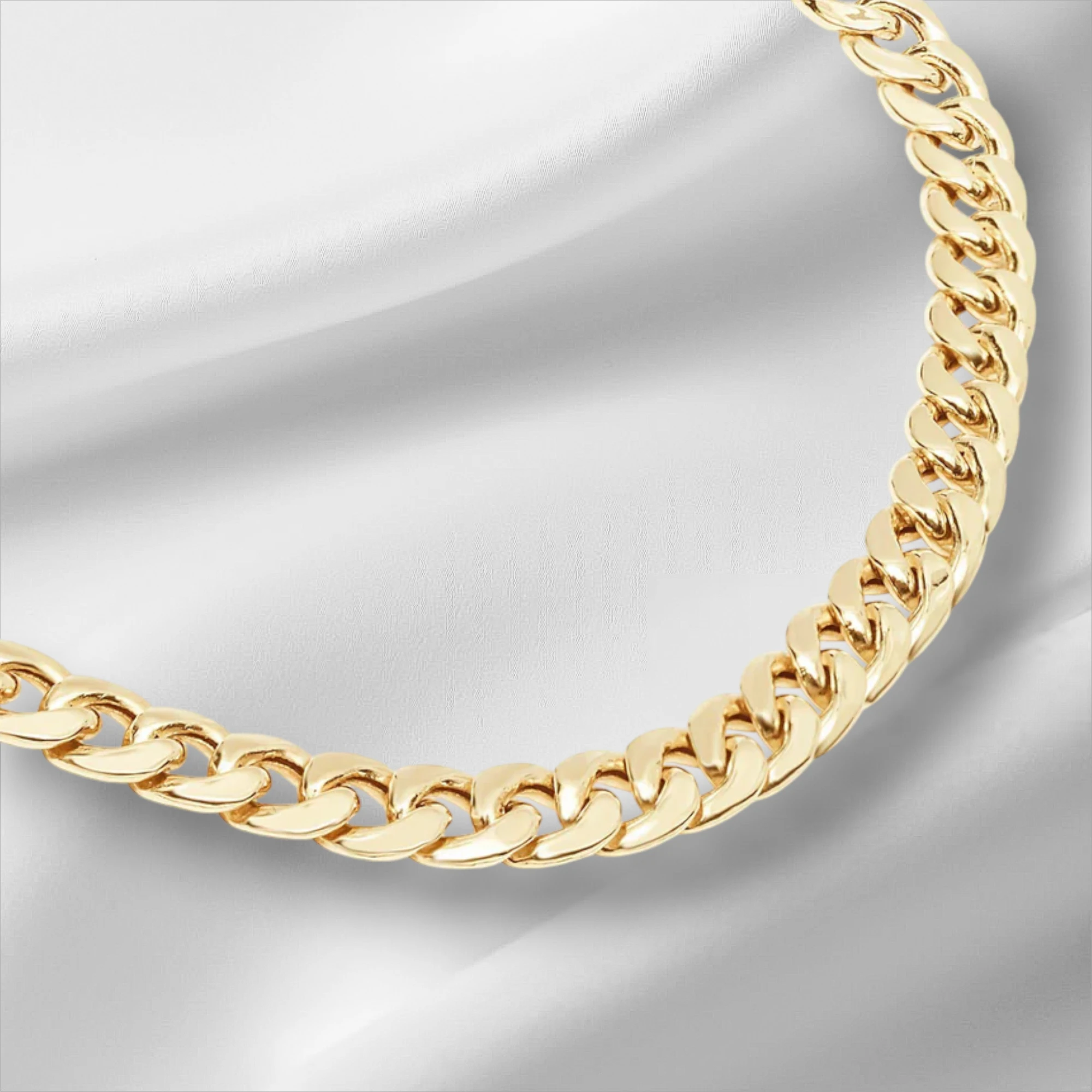 10KT Gold Miami Cuban Bracelet 3.5mm to 5.2mm