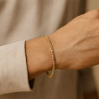 10KT Gold Miami Cuban Bracelet 3.5mm to 5.2mm