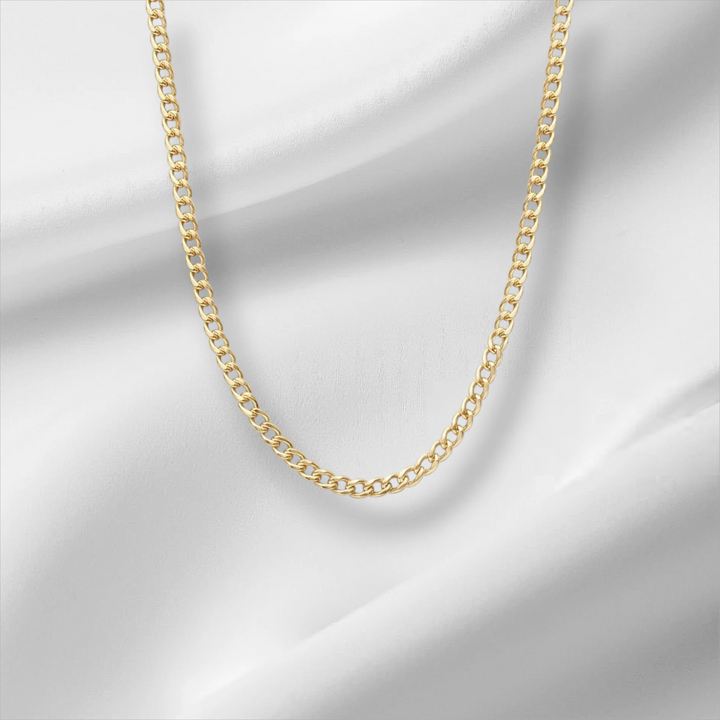 10KT Gold Miami Cuban Chain 2.2mm to 4.5mm