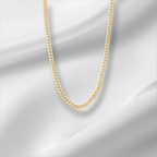 10KT Gold Miami Cuban Chain 2.2mm to 4.5mm