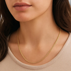 10KT Gold Miami Cuban Chain 2.2mm to 4.5mm