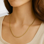 10KT Gold Miami Cuban Chain 2.2mm to 4.5mm