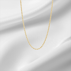 10KT Yellow Gold Diamond Cut Rope Chain 2mm to 5mm