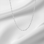 10KT White Gold Rope Chain 1.2mm