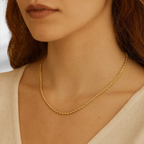 10KT Yellow Gold Diamond Cut Rope Chain 2mm to 5mm