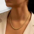 10KT Yellow Gold Diamond Cut Rope Chain 2mm to 5mm